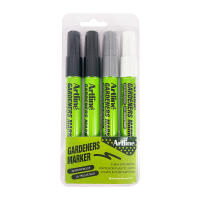 Artline Gardeners Marker 2.3mm | Artline | 2x svart 1x vit 1x silver | 4st EKPR-GDM/C4 362059