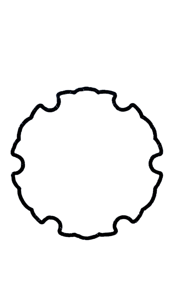 Hobbystämpel gummi 20x20mm | Kamon | Hanko SE001673 - 2