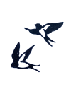 Hobbystämpel gummi 20x20mm | Swallow | Hanko SE001671 - 2