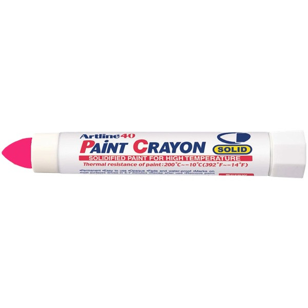 Märkkrita | Artline 40 Paint Crayon High temp | röd⭐ 360077 - 1