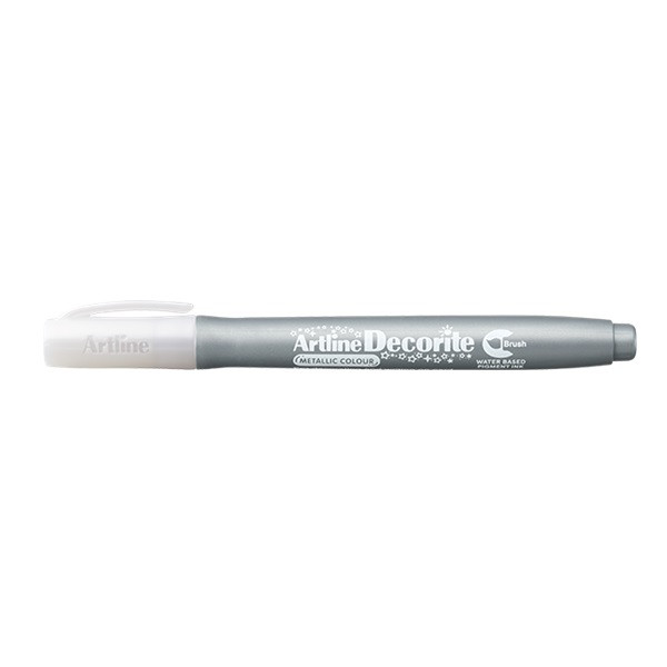 Artline Märkpenna Brush | Artline Decorite | silver EDFM-FSILVER 501155 - 1