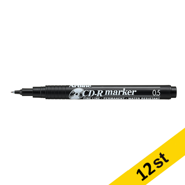 Märkpenna CD/DVD 0.5mm | Artline 883 | svart | 12st 500946 - 1