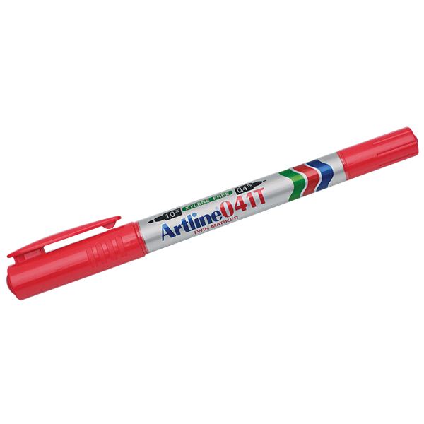 Märkpenna permanent 0.4-1.0mm | Artline 041T (2-i-1) | röd 238787 Märkpenna permanent 0.4-1.0mm | Artline 041T (2-i-1) | röd 238787 - 1