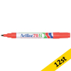 Märkpenna permanent 1.5mm | Artline 70 | röd | 12st 360648 - 1