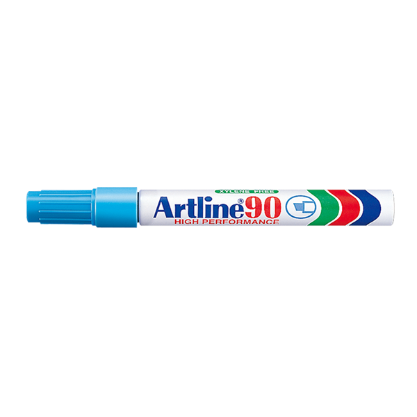 Artline Märkpenna permanent 2.0-5.0mm | Artline 90 | ljusblå EK-90LT.BLUE 501005 - 1