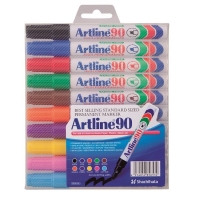 Artline Märkpenna permanent 2.0-5.0mm | Artline 90 | sorterade färger | 10st 0090W10 238431