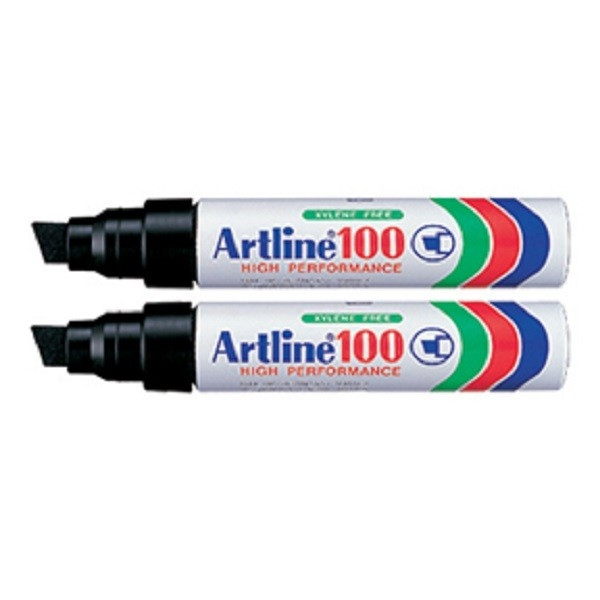 Artline Märkpenna permanent 7.5-12.0mm | Artline 100 | svart | 2st 010002B2 238434 - 1