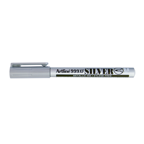 Artline Metallic Marker permament 0.8mm | Artline 999XF | silver EK-999XFSILVER 500929 - 1