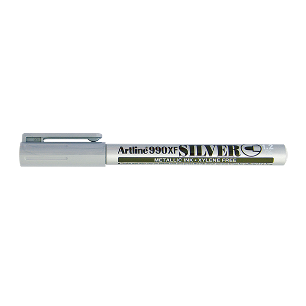 Artline Metallic Marker permanent 1.2mm | Artline 990XF | silver EK-990XFSILVER 500925 - 1