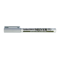 Artline Metallic Marker permanent 1.2mm | Artline 990XF | silver EK-990XFSILVER 500925