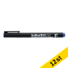 Overheadpenna permanent 0.5mm | Artline 853 | blå | 12st 500936 - 1