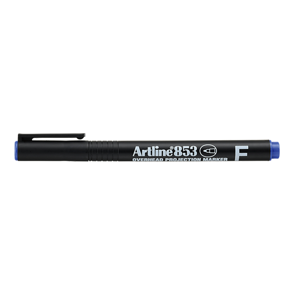 Artline Overheadpenna permanent 0.5mm | Artline 853 | blå EK-853BLUE 500935 - 1