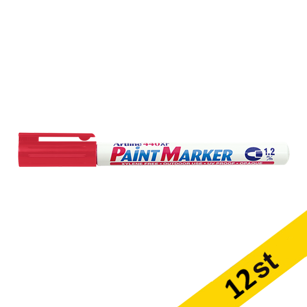 Paint Marker permanent 1.2mm | Artline 440XF | röd | 12st 500914 - 1