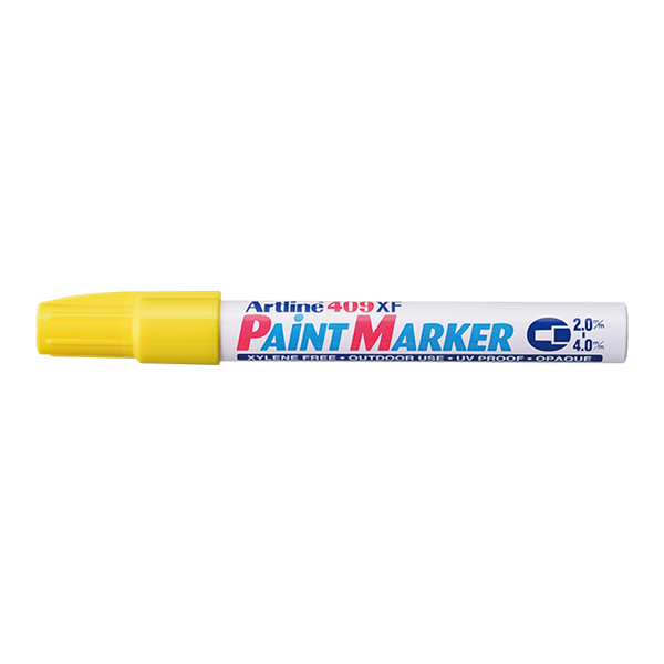 Artline Paint Marker permanent 2-4mm | Artline 409XF | gul EK-409XFYELLOW 500899 - 1
