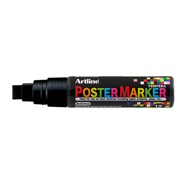 Artline Poster Marker 12mm | Artline | svart EPP-12BLACK 500953 - 1