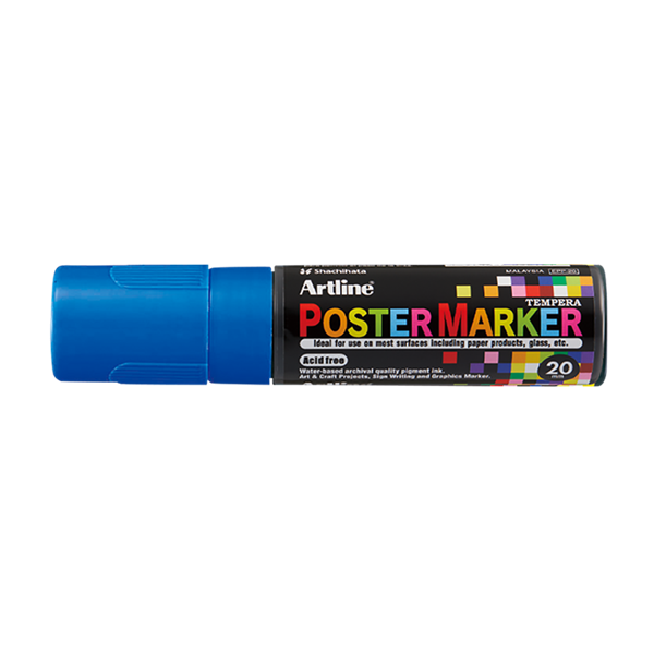 Artline Poster Marker 20mm | Artline | blå EPP-20BLUE 500969 - 1