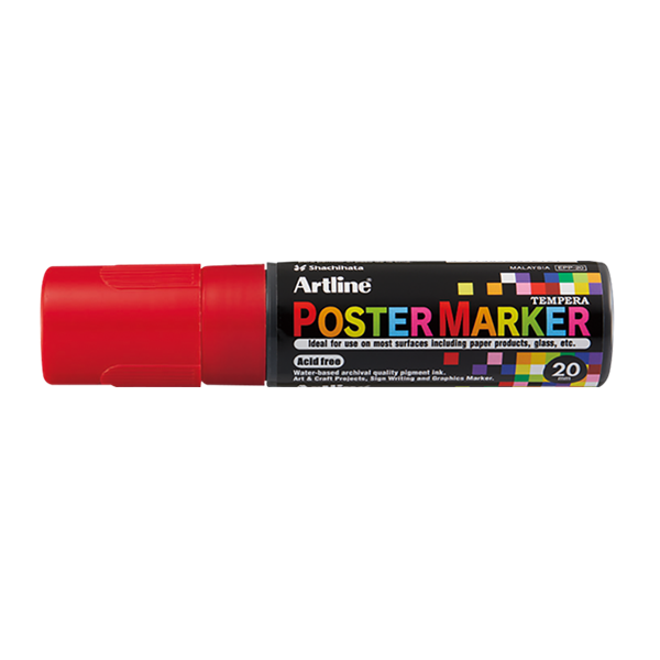 Artline Poster Marker 20mm | Artline | röd EPP-20RED 500977 - 1