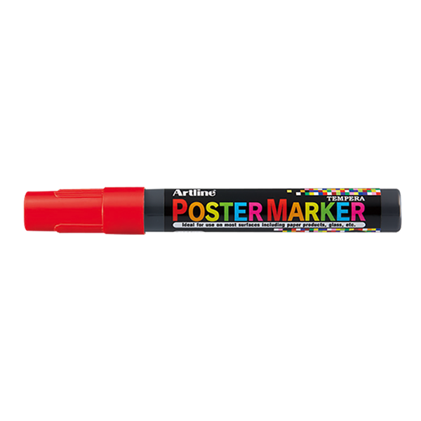 Artline Poster Marker 2mm | Artline | röd EPP-4RED 500965 - 1