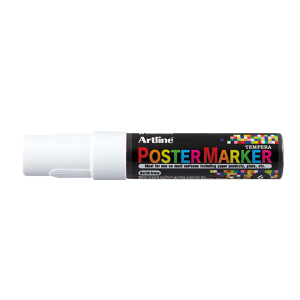 Artline Poster Marker 6mm | Artline | vit EPP-6WHITE 500999 - 1