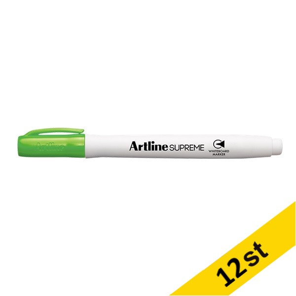 Whiteboardpenna 1.5mm | Artline Supreme | ljusgrön | 12st 501389 - 1