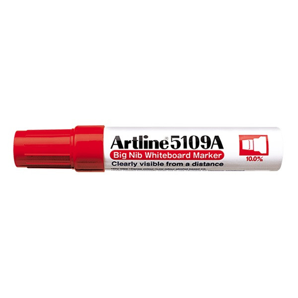Whiteboardpenna 10mm | Artline 5109A BIG | röd 501336 - 1