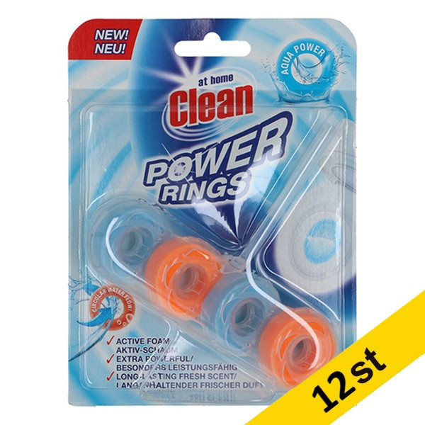 Toalettblock 40g | At Home Power Rings Aqua Power | 12st SAT00055 - 1