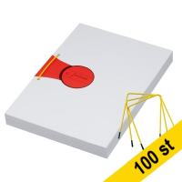 Atlanta ​​​​​​​Pappersbindare pli-fix | 80mm | Atlanta | gul | 100st 2639800000 A639800 203002