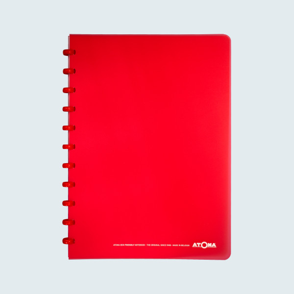 Skrivbok A4 linjerad | röd | 72 ark | Atoma Trendy 405237 - 1