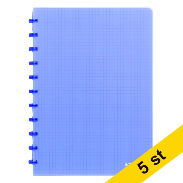 Skrivbok A4 rutat | blå | 72 ark | 5 x 5mm | Atoma Trendy | 5st 405313 - 1