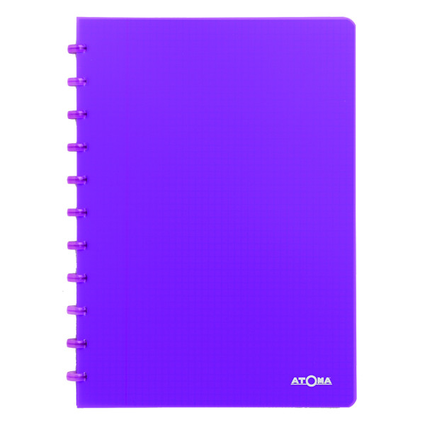 Atoma Skrivbok A4 rutat | lila | 72 ark | 5 x 5mm | Atoma Trendy 4137306 405243 - 1
