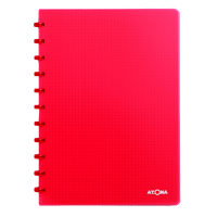 Atoma Skrivbok A4 rutat | röd | 72 ark | 5 x 5mm | Atoma Trendy 4137304 405242