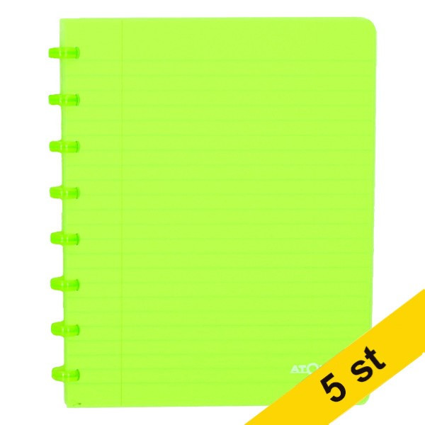 Skrivbok A5 linjerad | grön | 72 ark | Atoma Trendy | 5st 405294 - 1