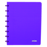 Atoma Skrivbok A5 linjerad | lila | 72 ark | Atoma Trendy 4135606 405223