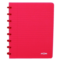 Atoma Skrivbok A5 linjerad | röd | 72 ark | Atoma Trendy 4135604 405222