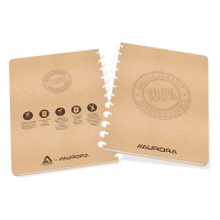 Skrivbok A4 linjerad | brun | 72 ark | Aurora Adoc Bio 330035