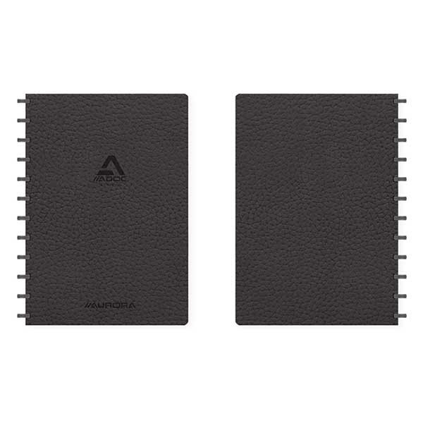 Skrivbok A4 linjerad | svart | 72 ark | Aurora Adoc Business 330029 - 1