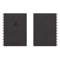 Skrivbok A4 linjerad | svart | 72 ark | Aurora Adoc Business 330029