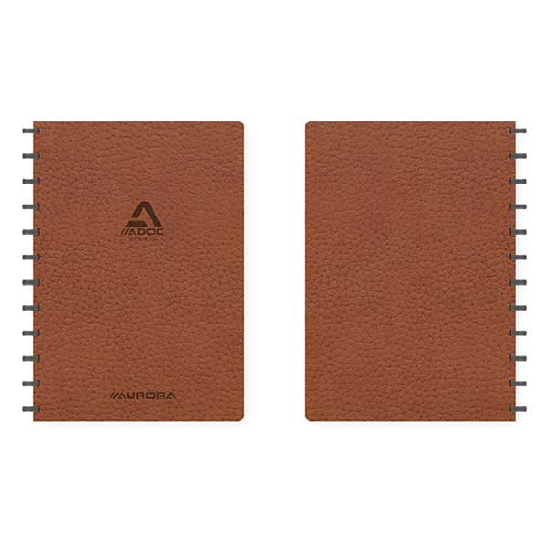 Skrivbok A4 rutat | brun | 72 ark | Aurora Adoc Business 330032 - 1