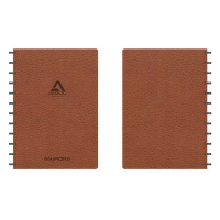 Skrivbok A4 rutat | brun | 72 ark | Aurora Adoc Business 330032