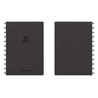 Skrivbok A4 rutat | svart | 72 ark | Aurora Adoc Business 330031