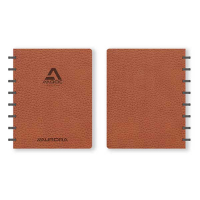 Skrivbok A5 linjerad | brun | 72 ark | Aurora Adoc Business 330026