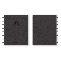 Skrivbok A5 linjerad | svart | 72 ark | Aurora Adoc Business 330025