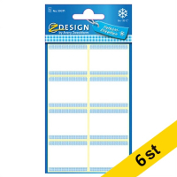Avery ​​​​​​​Frysetiketter | 28 x 36mm | blå/vit | Avery 59371 | 40st x6  212942