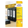 ​​​​​​​Pärmetiketter självhäftande 190 x 54mm | Avery C32267-25 | vit | 125st 212816 - 1