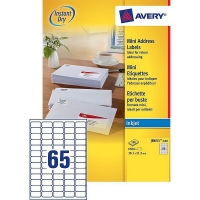 Avery Adressetiketter | 38,1 x 21,2mm | Avery J8651-100 | 500st J8651-100 212262