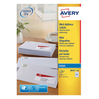 Avery Adressetiketter | 38,1 x 21,2mm | Avery J8651-100 | 6.500st J8651-100 212262
