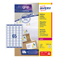 Avery Adressetiketter | 38,1 x 21,2mm | Avery L7651-100 | 6.500st L7651-100 212100