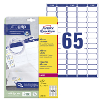 Avery Adressetiketter | 38,1 x 21,2mm | Avery L7651-25 | 1.625st L7651-25 212098