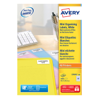 Avery Adressetiketter | 45,7 x 25,4mm | Avery L7654-100 | 4.000st L7654-100 212643