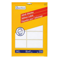 Avery Adressetiketter | 95 x 47mm | Avery ReadyIndex 3350 | 240st L3350 212314